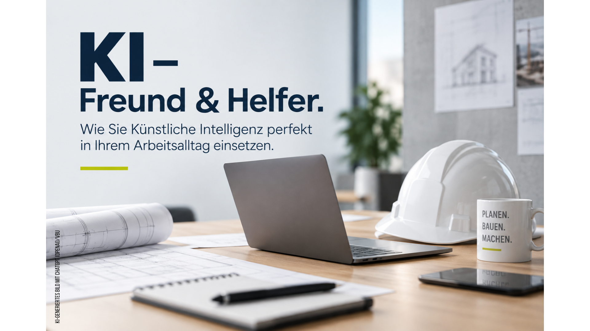 KI – Freund & Helfer. Wie Sie Künstliche Intelligenz perfekt in Ihrem Arbeitsalltag einsetzen. Kostenfreies Webinar.